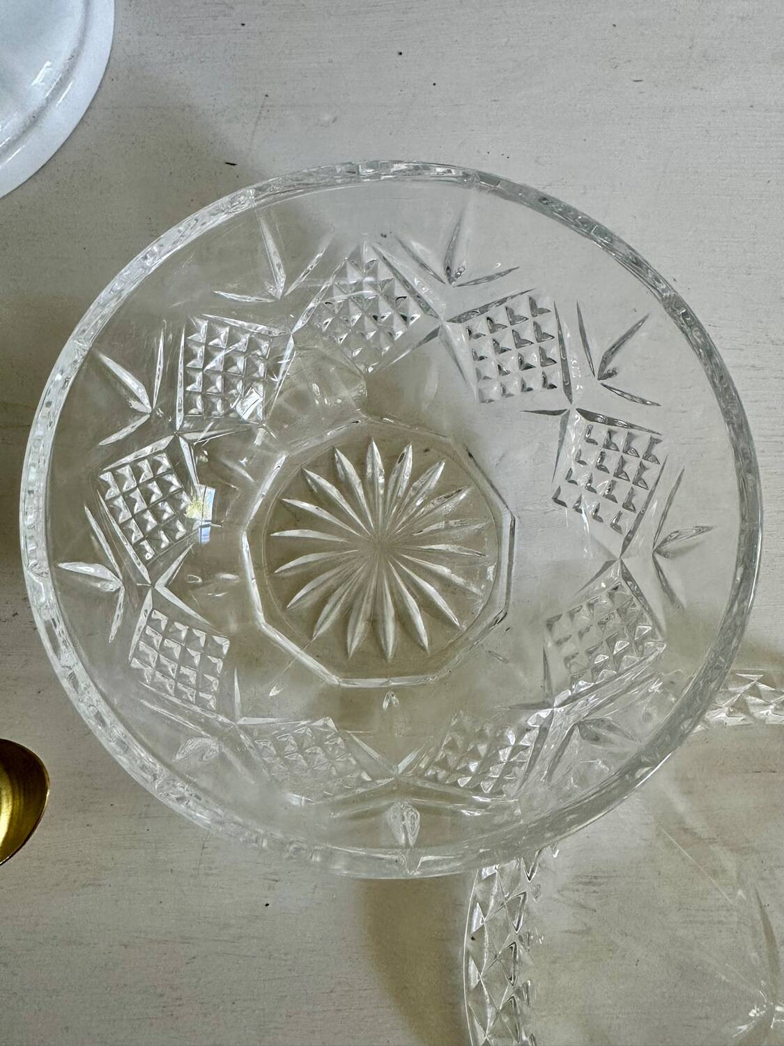 Small glass candy dish