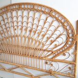 Head of bed 140 rattan peacock 70s