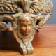 Old brass planter