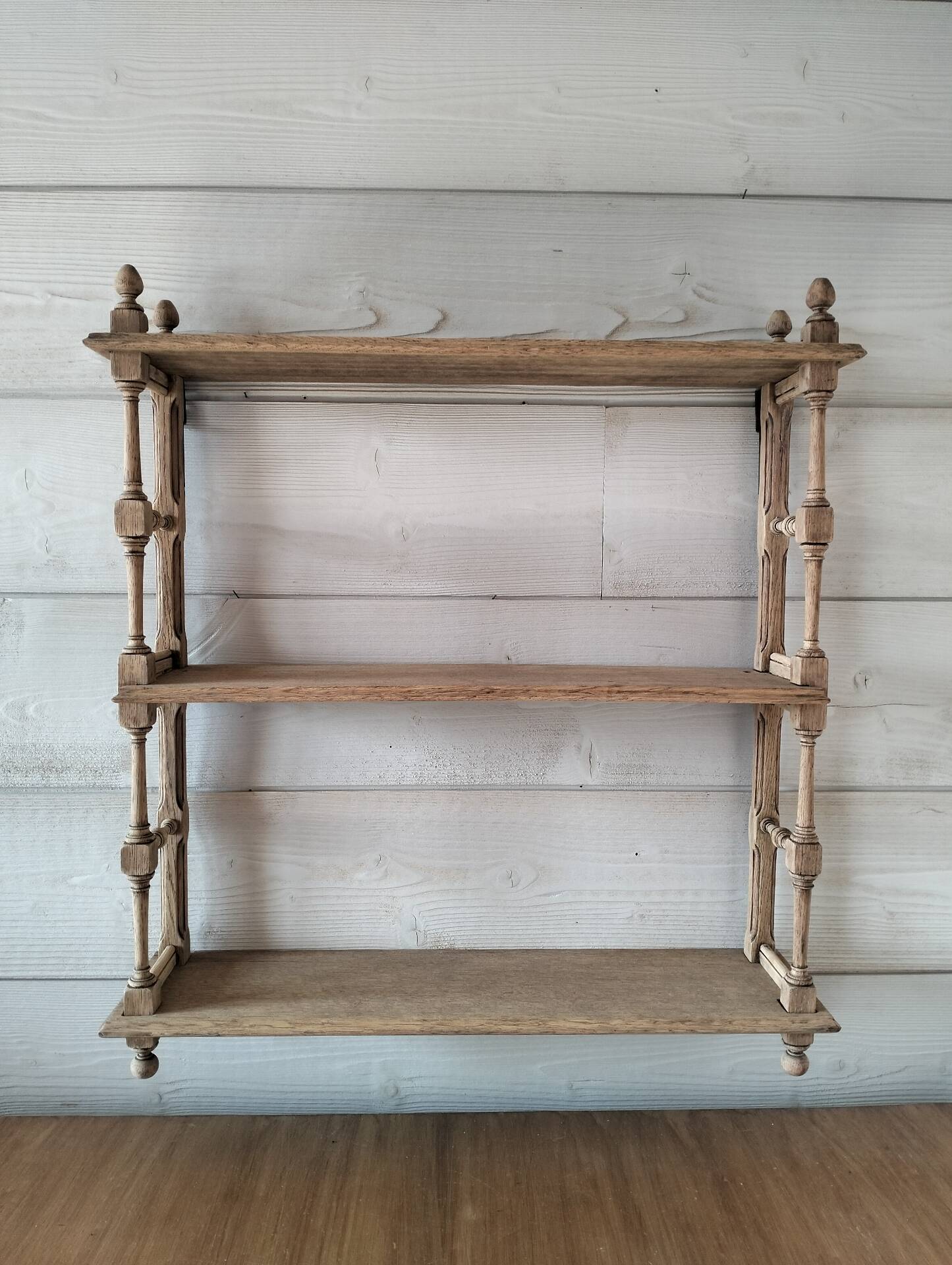 Wooden wall shelf