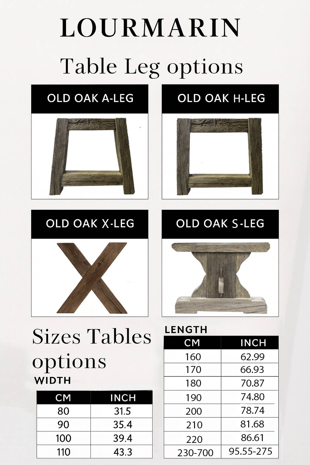 Solid oak table in Provençal style