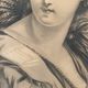 Portrait of a young girl with a bundle of wheat XX century