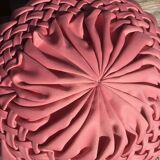 Old pink round cushion