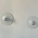 Pair of vintage wall lights, white lacquered metal, Italy 1970.