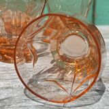 Pink art deco glasses