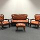 Original Vintage Chesterfield Chippendale Living Room set