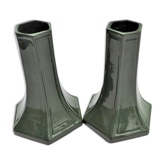 Dark green vase