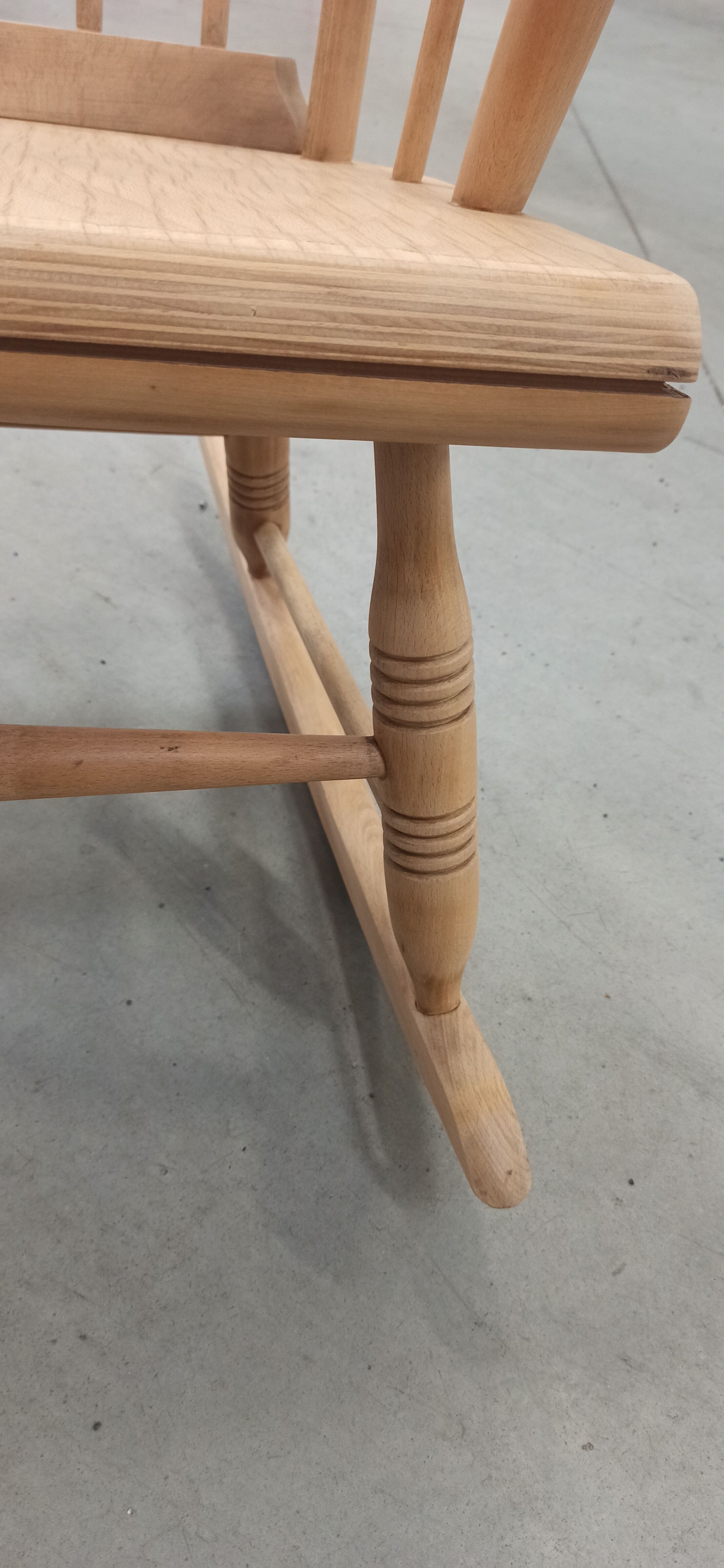 Wooden rocking chair 60's