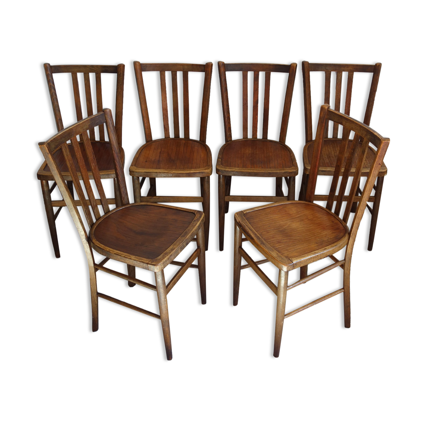 Suite 6 chaises de bistrot Luterma