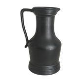 Black ceramic pitcher
