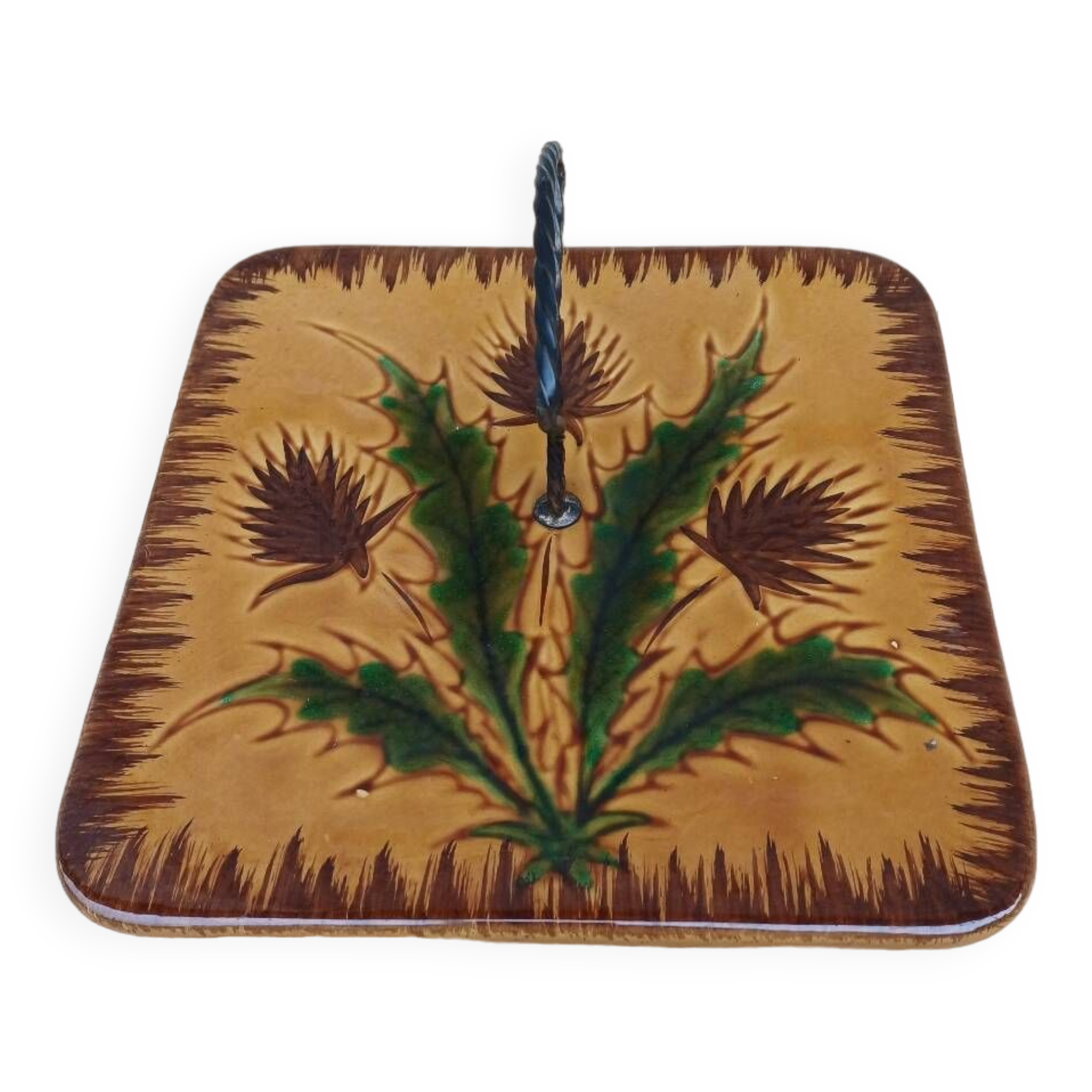 Assiette à fromage Chardon de Vallauris