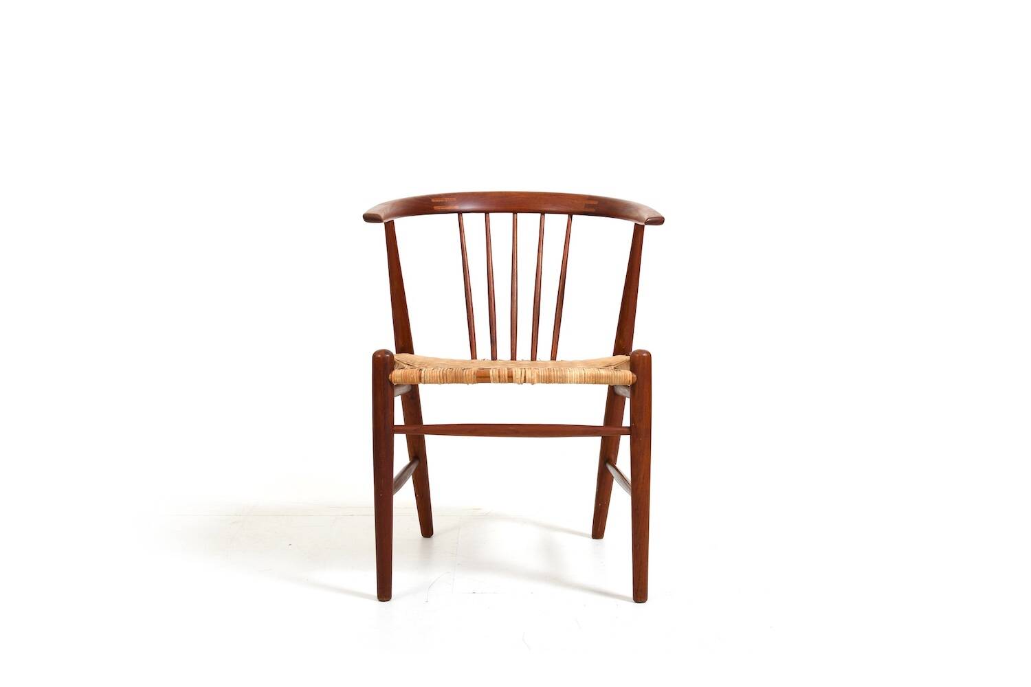 Illum Wikkelsø for N. Eilersen rare Side Chair "24GT" in Teak