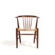 Illum Wikkelsø pour N. Eilersen rare chaise d'appoint "24GT" en teck