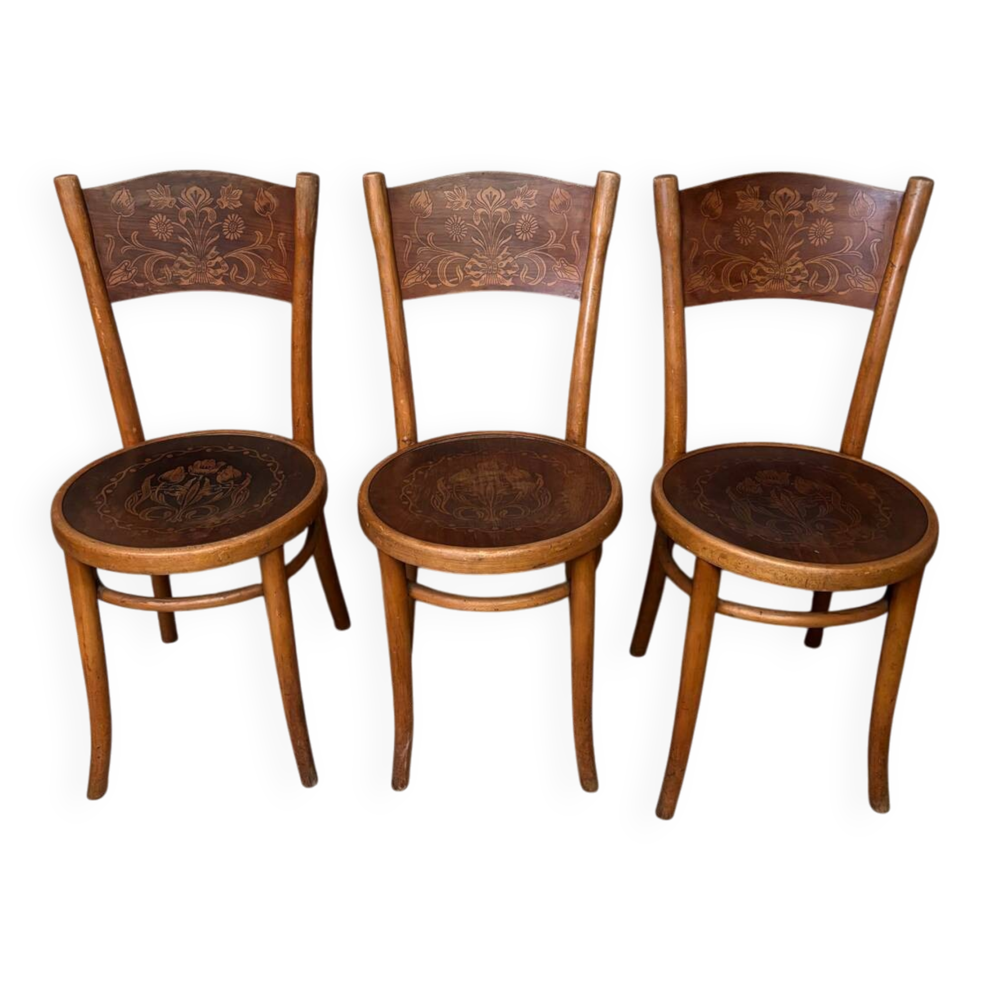 3 Aguilar bistro chairs