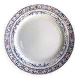 Round flat model ø 34cm - collection colbert - faïencerie creil & montereau.
