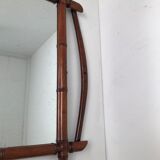 Vintage bamboo mirror
