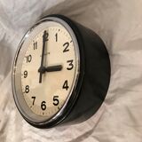 Clock pendulum Lapaute old 25 cm runs industrial factory station sncf workshop