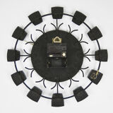 1970s sun-type hanging clock, Konnexa, Germany