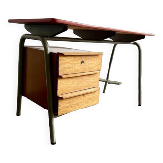 Vintage industrial desk with tubax formica top