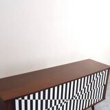 Mid-Century Op-Art Sideboard, 1960s.
