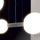 Large contemporary pendant light "Oxygen" by Delta Light