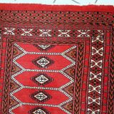Vintage Pakistani carpet Lahore handmade 81cm x 145cm 1960s, 1C733