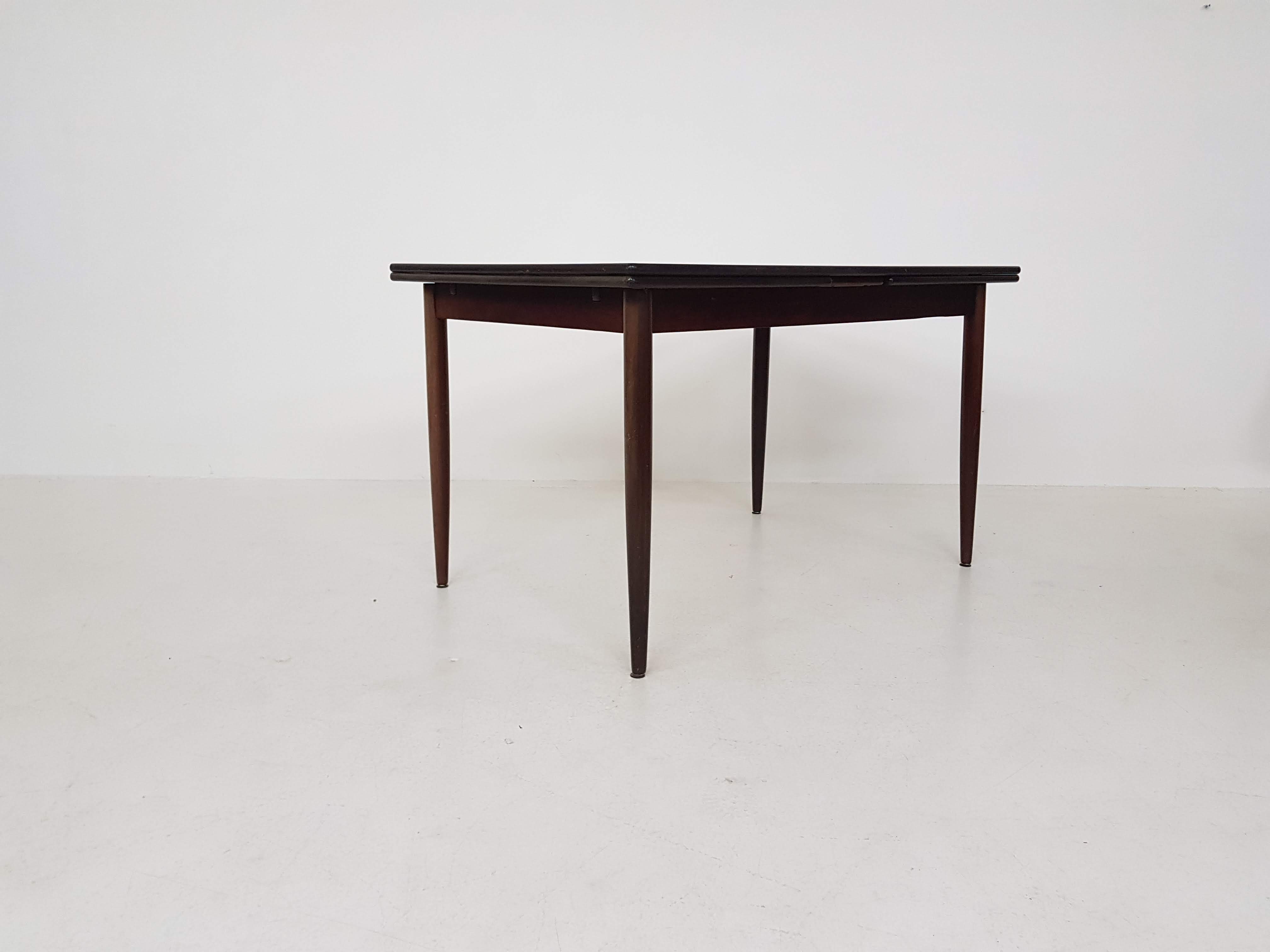 Scandinavian Rosewood extendable dining table
