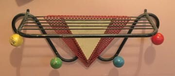 Vintage wall coat holder