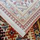 oriental vintage Keshan carpet Adoros, Persian carpet 86 x 180 cm