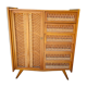 Wardrobe, vintage rattan wardrobe