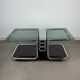 Chrome and smoked glass coffee table from the 70s.
