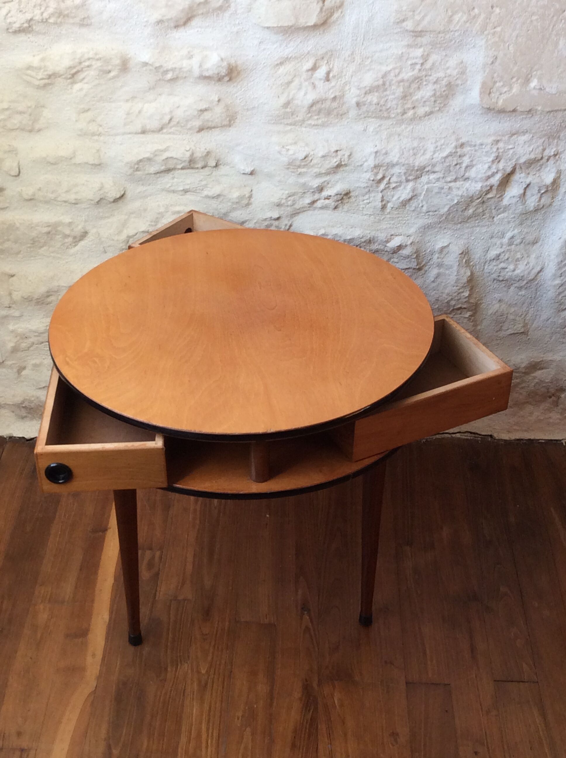 A worker sewing vintage from the 60s