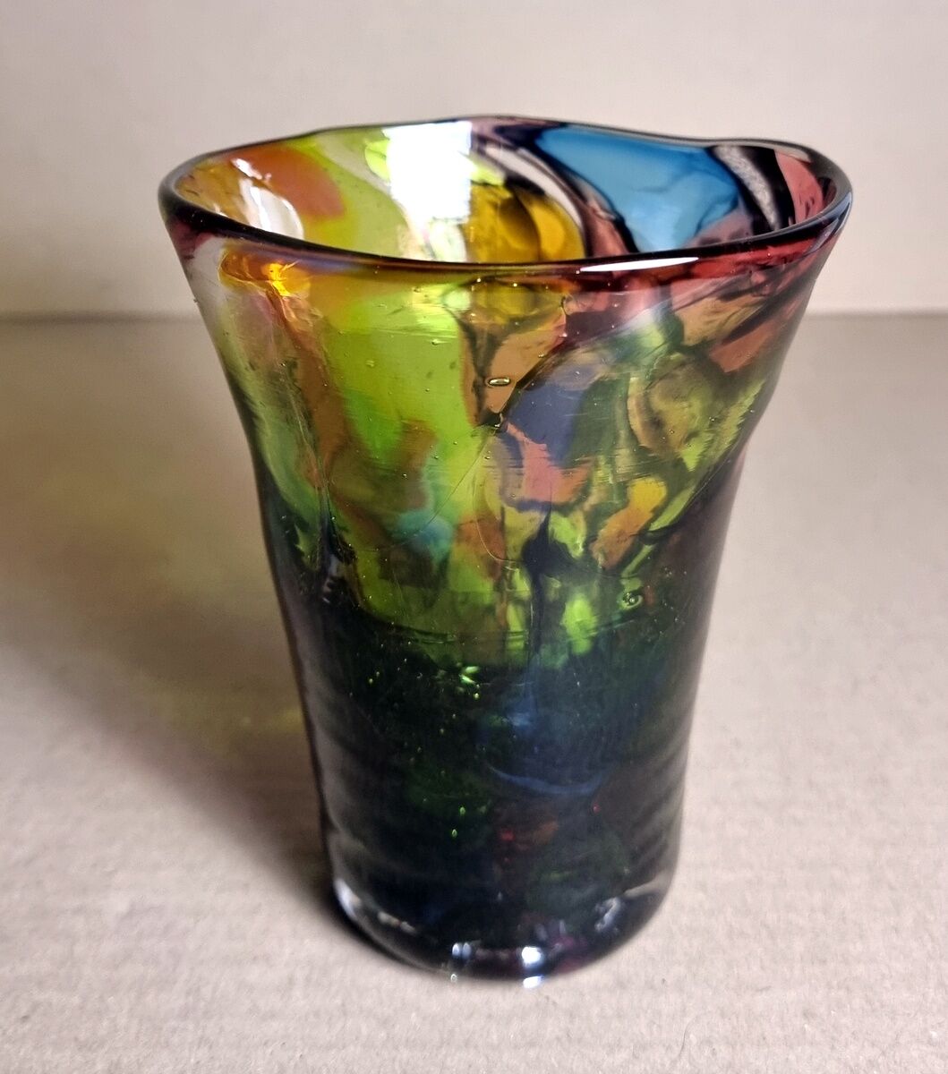 Multicolored Murano vase