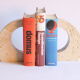 Travertine arc bookends by Fratelli Manelli, Italy 1960s.