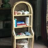 Vintage rattan cabinet