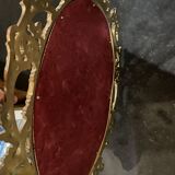 Golden oval mirror 83 x 54 cm