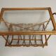 Vintage Review Door with Shelf, Bamboo / Rattan Sofa End