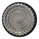 Applique en verre ciselé et métal laqué 1970
