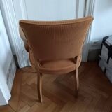 Yellow velvet bridge chair