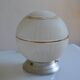 Art deco frosted glass ball table lamp