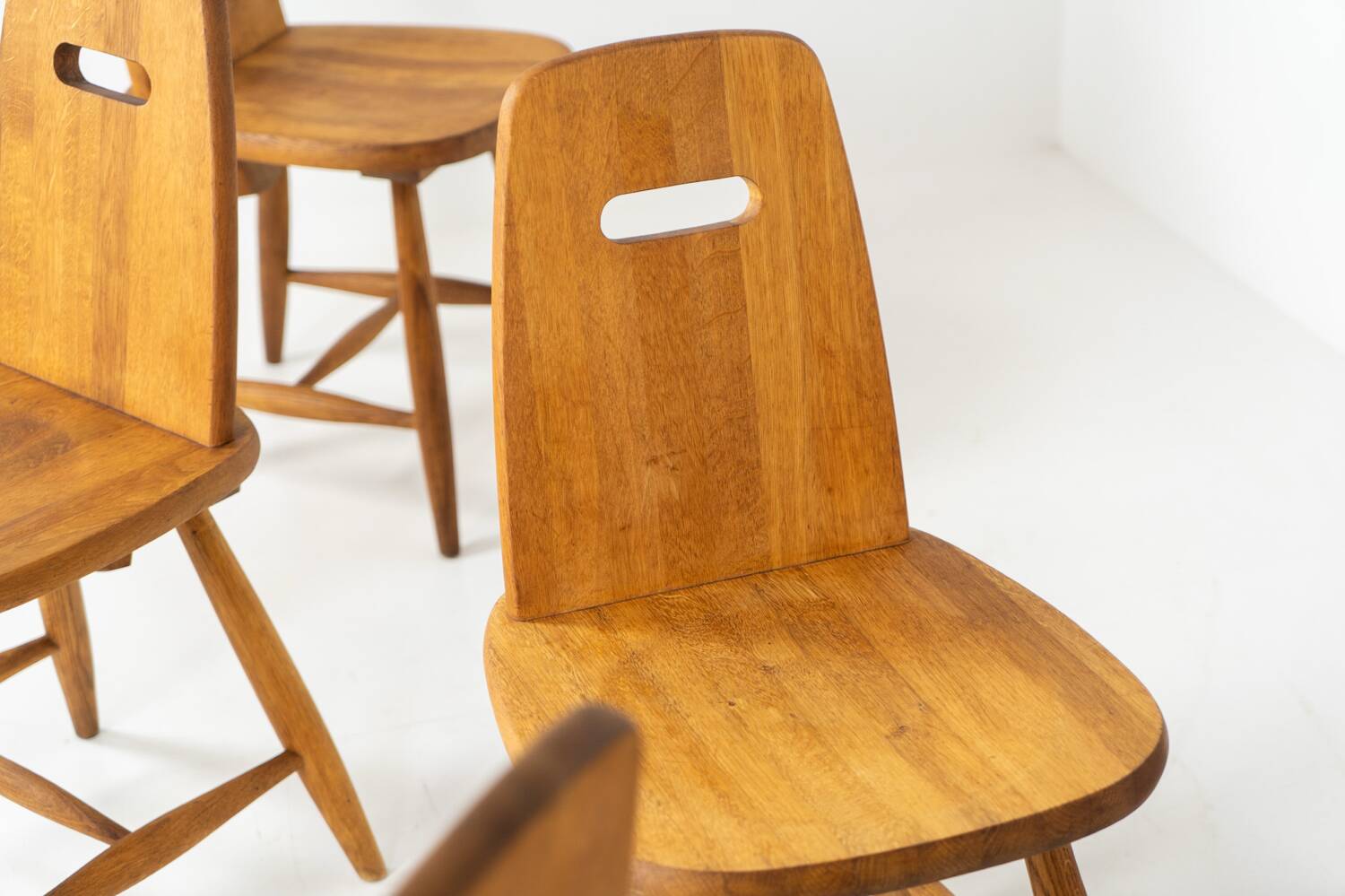 Ensemble de six rares chaises à repas « Pirtti » par Eero Aarnio pour Laukaan Puu