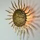 Wall lamp / ceiling lamp vintage sun 1950 in gilded wrought iron