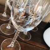 6 wine glasses in Cristal d'Arques model Épi Fleury