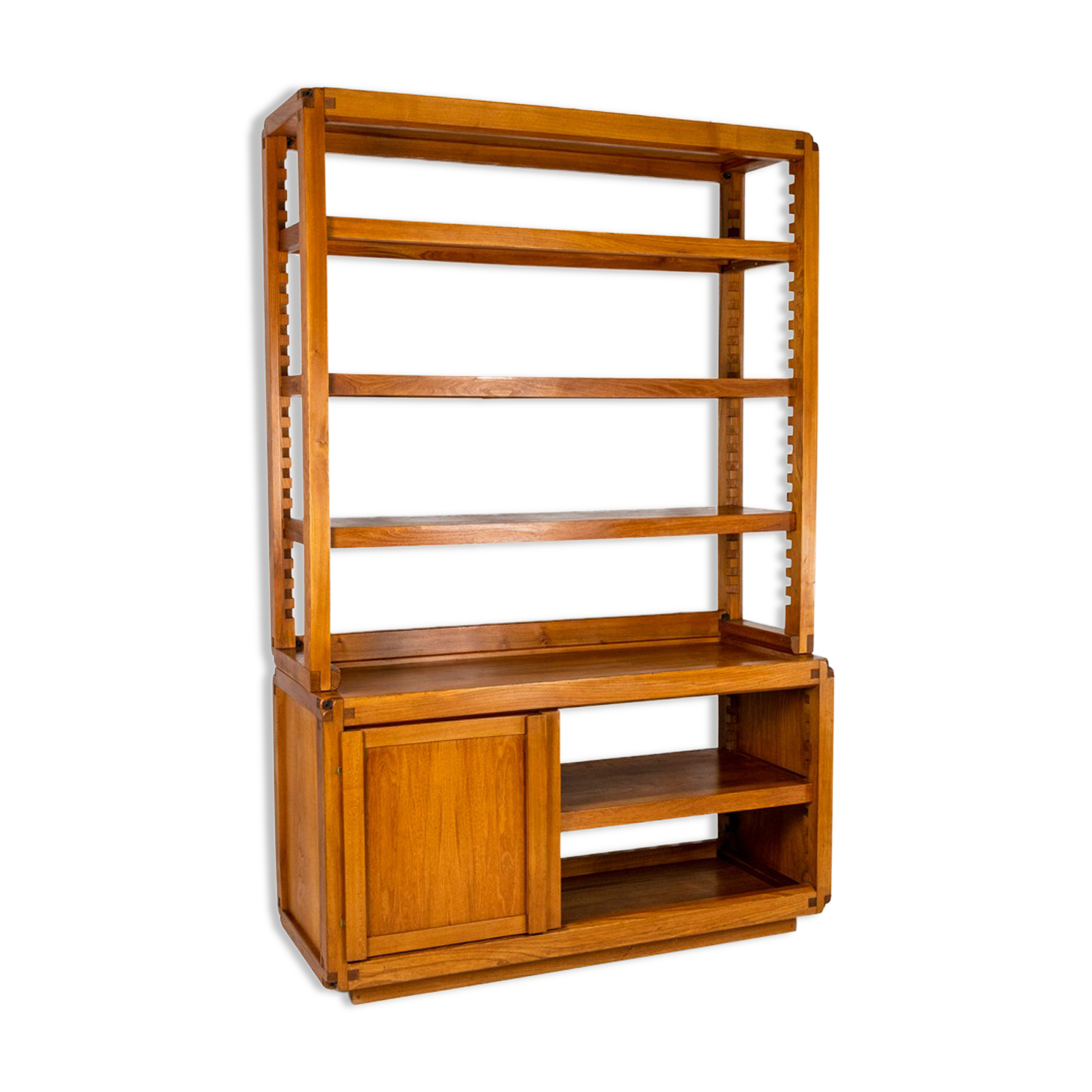 Pierre Chapo, Elm shelf furniture, 1960s