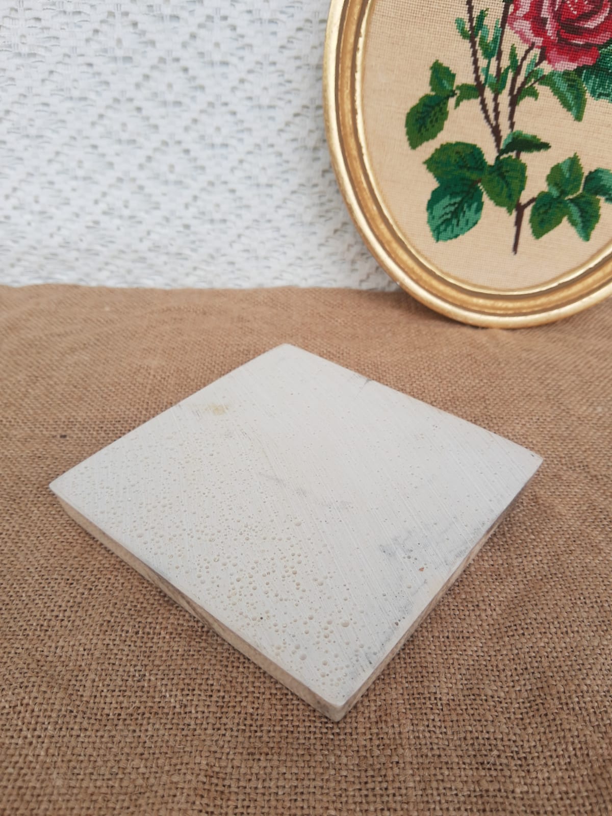Old vintage Marbritex France marble ashtray