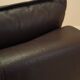 Brown leather armchair, Italian design, 1960s, production: Italy
