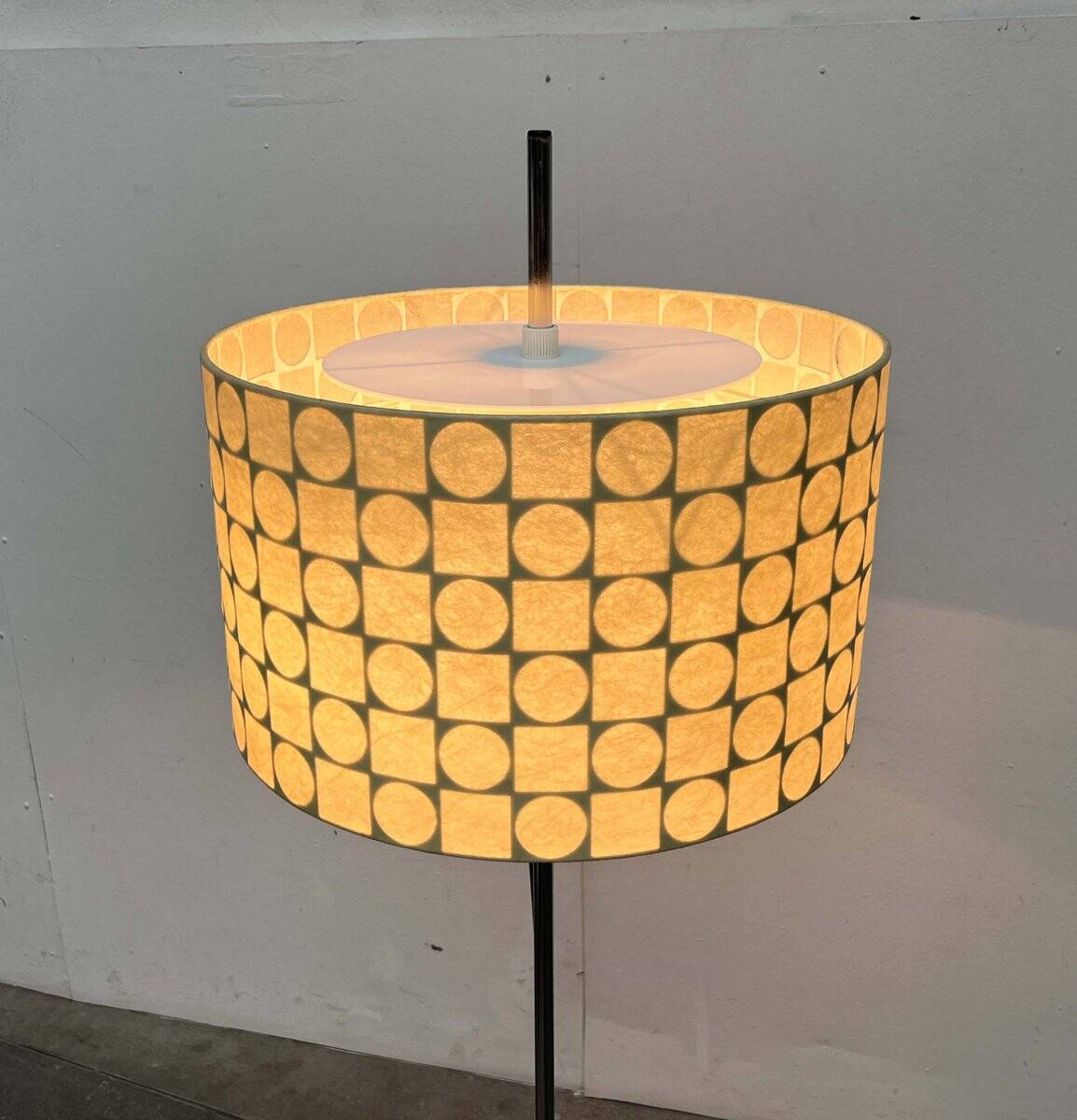 Mid-Century Modern Cocoon Floor Lamp by Friedel Wauer for Goldkant Leuchten, 1960s