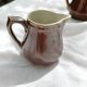 Théière et pots à lait en céramique marron