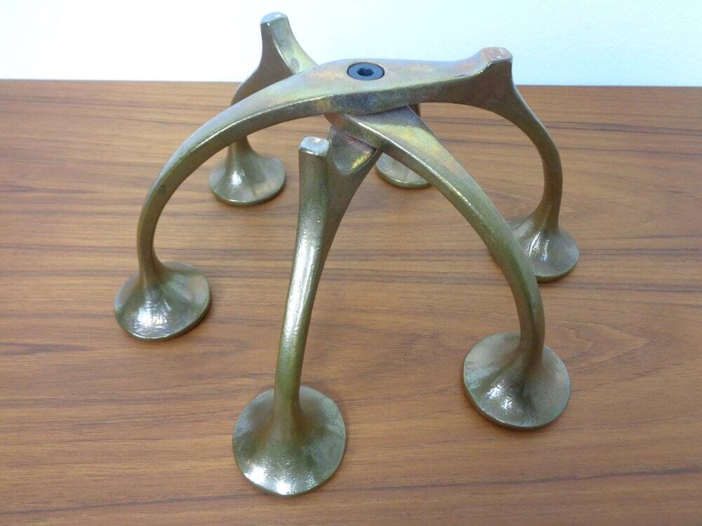 Brutalist Bronze Candleholder by Michael Harjes, 1960s