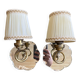 Paire d'appliques miroir et laiton années 50-60